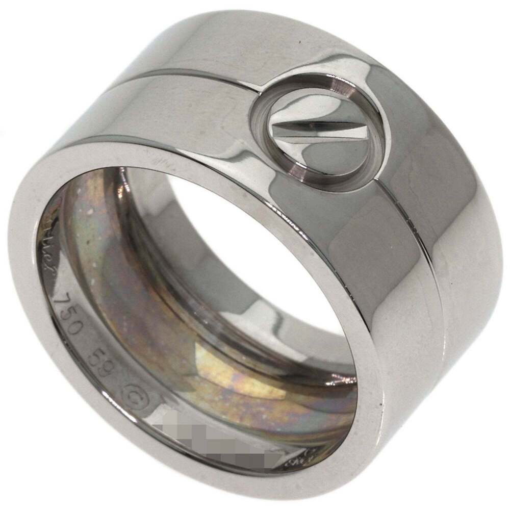 Cartier High Love Ring #59, 18K White Gold, Women's Ring, CARTIER